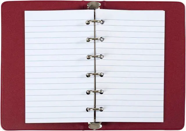 Main image of Mead 6-Ring Memo Book: 5 in. x 3 in. (Red) - OEM