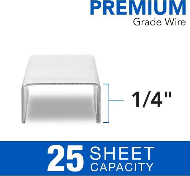 Alt view image 17 of 19 - Swingline Premium Staples 1/4"L 210/Strip 25000/PK Silver 35481