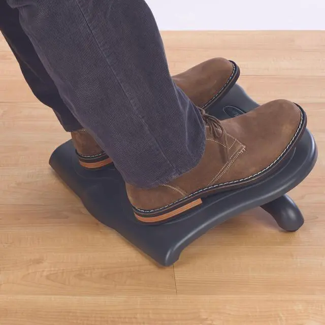 Alt view image 20 of 20 - Kensington Footrest w/Nonskid Surface 21-1/8"x14-3/16"x3-1/2-5" Black 56152
