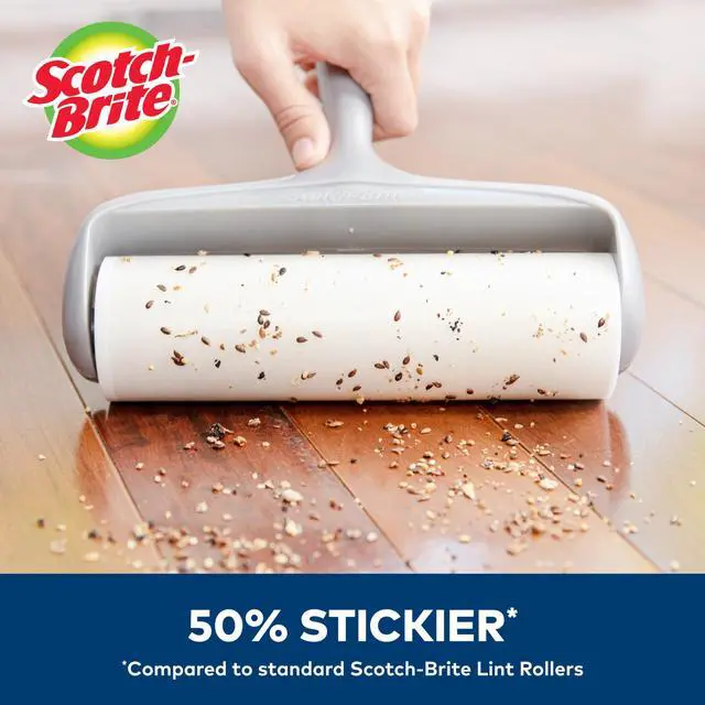 Alt view image 5 of 7 - Scotch-Brite Copy of 50% Stickier Lint Rollers & Refills: 8 in. width *60 sheets refill