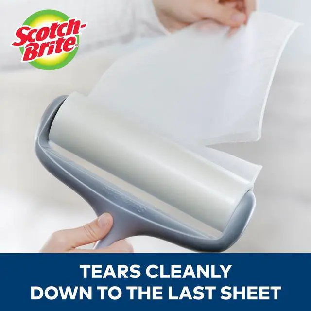 Alt view image 6 of 7 - Scotch-Brite Copy of 50% Stickier Lint Rollers & Refills: 8 in. width *60 sheets refill