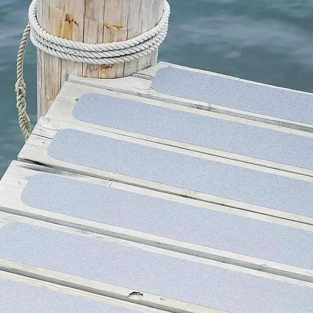 Alt view image 4 of 7 - 3M Safety Safety 7741 Medium Duty Resilient Tread, 60 ft L X 4 in W, Rubber Backing, Gray Walk, 4-Inch