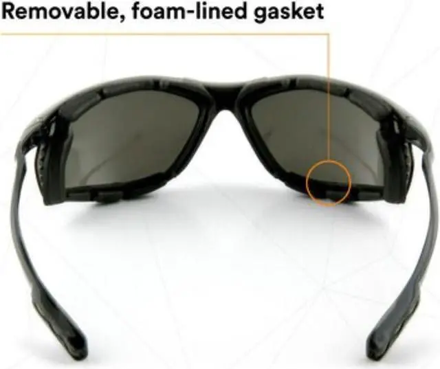 Alt view image 10 of 18 - 3M 11873 Black Virtua CCS Protective Eyewear Foam Gasket, Anti Fog Lens