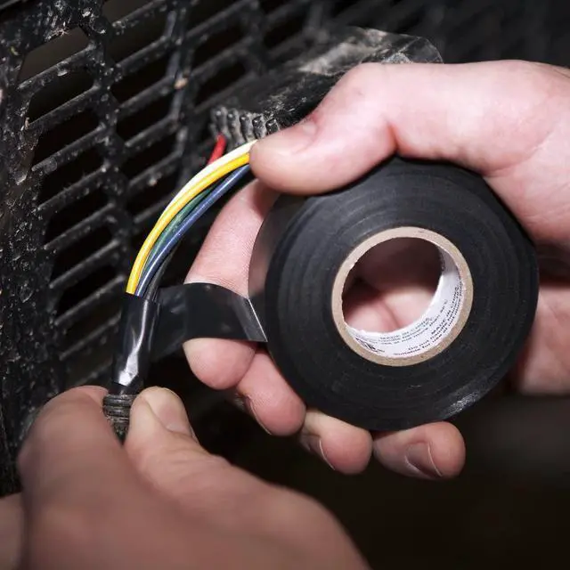 Alt view image 3 of 7 - Duck Brand Heavy Duty Electrical Tape [8.5 mil thick]: 3/4 in. x 66 ft. (Black) *canister-packed