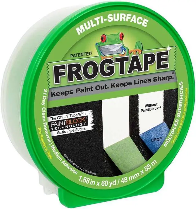 Alt view image 4 of 7 - FrogTape Multi-Surface Painters Tape: 0.94 in. x 60 yds. (Green) [6 rolls/pack] - OEM