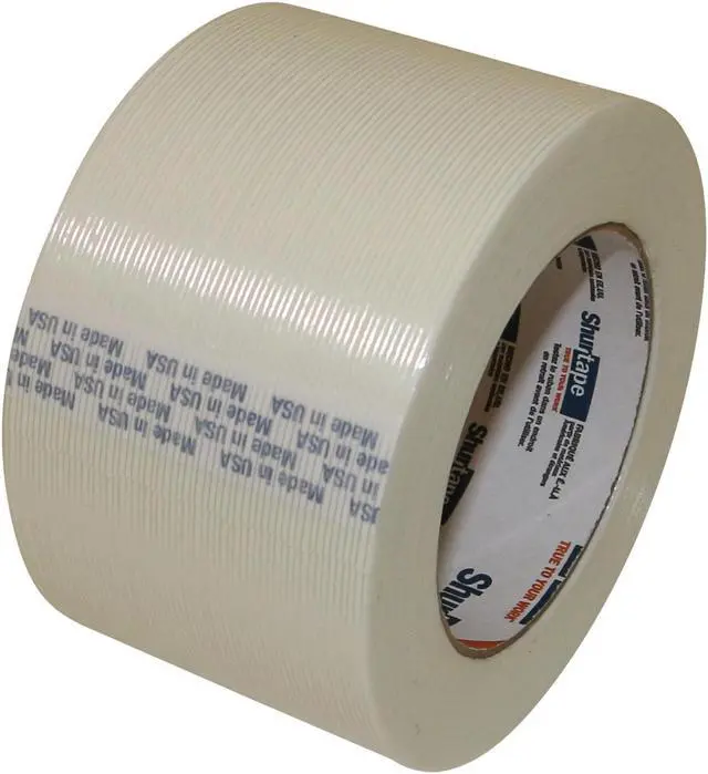 Main image of Shurtape Economy Grade Filament Strapping Tape (GS-490): 3 in. (72mm actual) x 60 yds. (White)