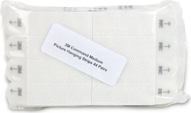 Main image of Command Medium Picture Hanging Strips [Removable]: 44 pairs / loose in bag (White)