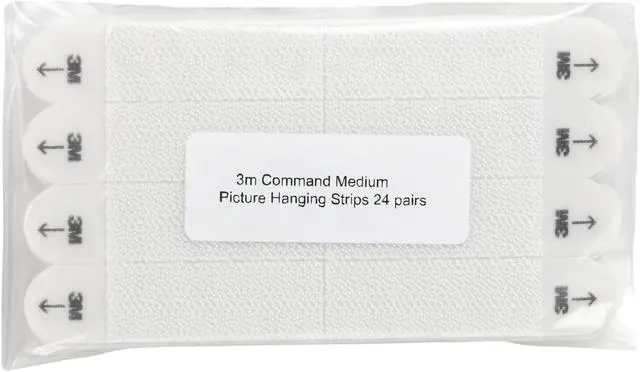Main image of Command Picture Hanging Strips [Removable]: Medium [24 strip sets] / loose in bag (White) *medium size / 4 strip sets