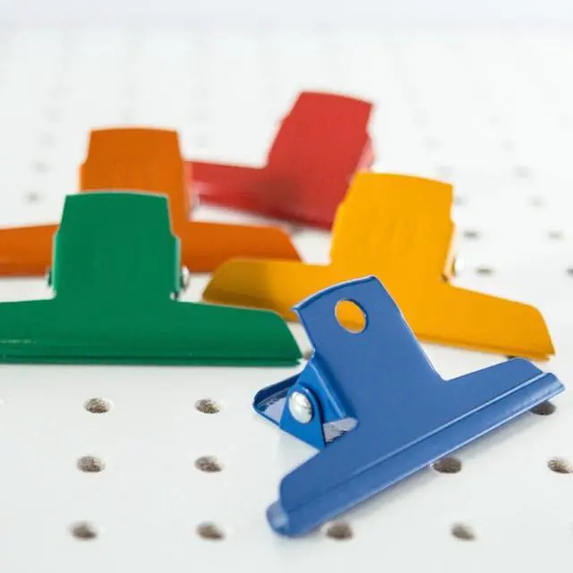 Alt view image 3 of 7 - Ellepi Spring Paper Clips: large, 9cm (Orange)