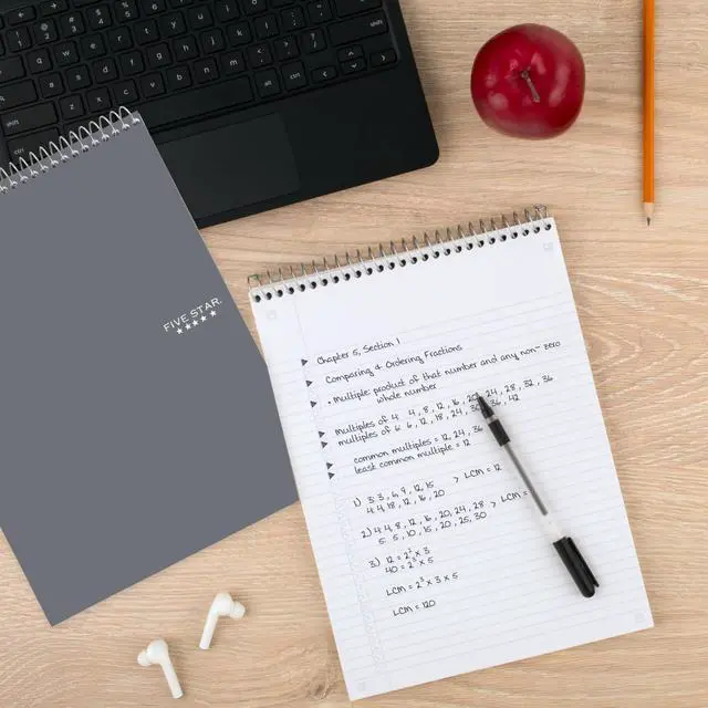 Alt view image 10 of 11 - Five Star 06182 Wirebound Notebook, College Rule, Letter,100 Sheets/Pad