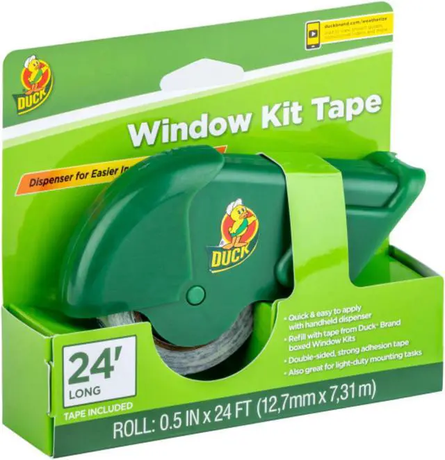 Alt view image 2 of 7 - Duck Brand Window Kit Tape Dispenser: 1/2 in. x 24 ft. (Clear)