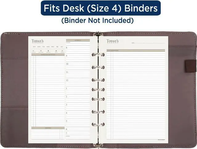 Alt view image 3 of 4 - At-A-Glance My Day Planner Refills [Undated]: 8-1/2 in. x 11 in. (White)