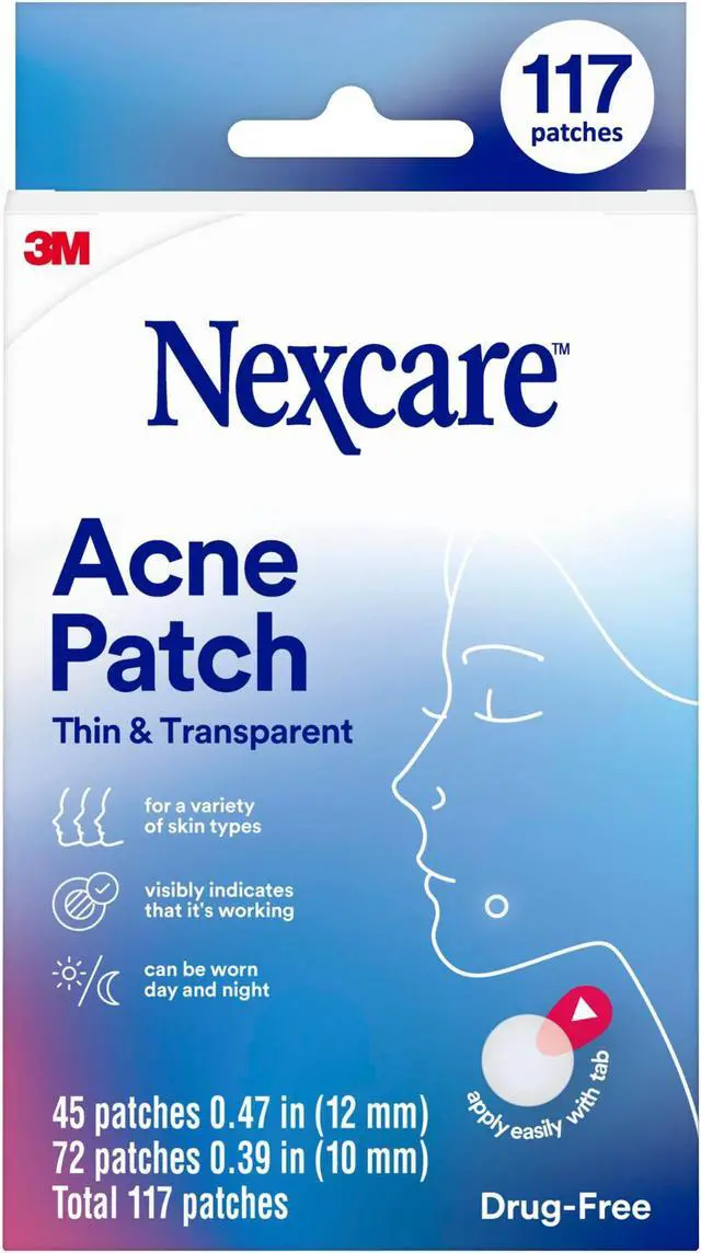 Main image of Nexcare Thin & Transparent Acne Patches: assorted / 117-count (Transparent)