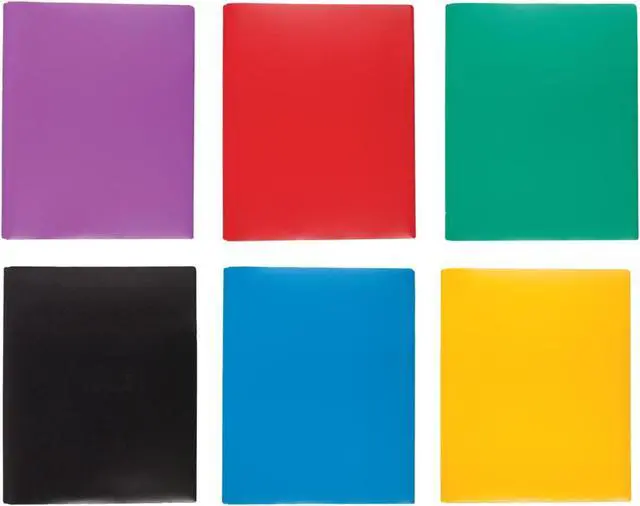 Main image of Acco Color Talk Pocket & Prong Plastic Folder: 9 in. x 11 in. (Color May Vary)