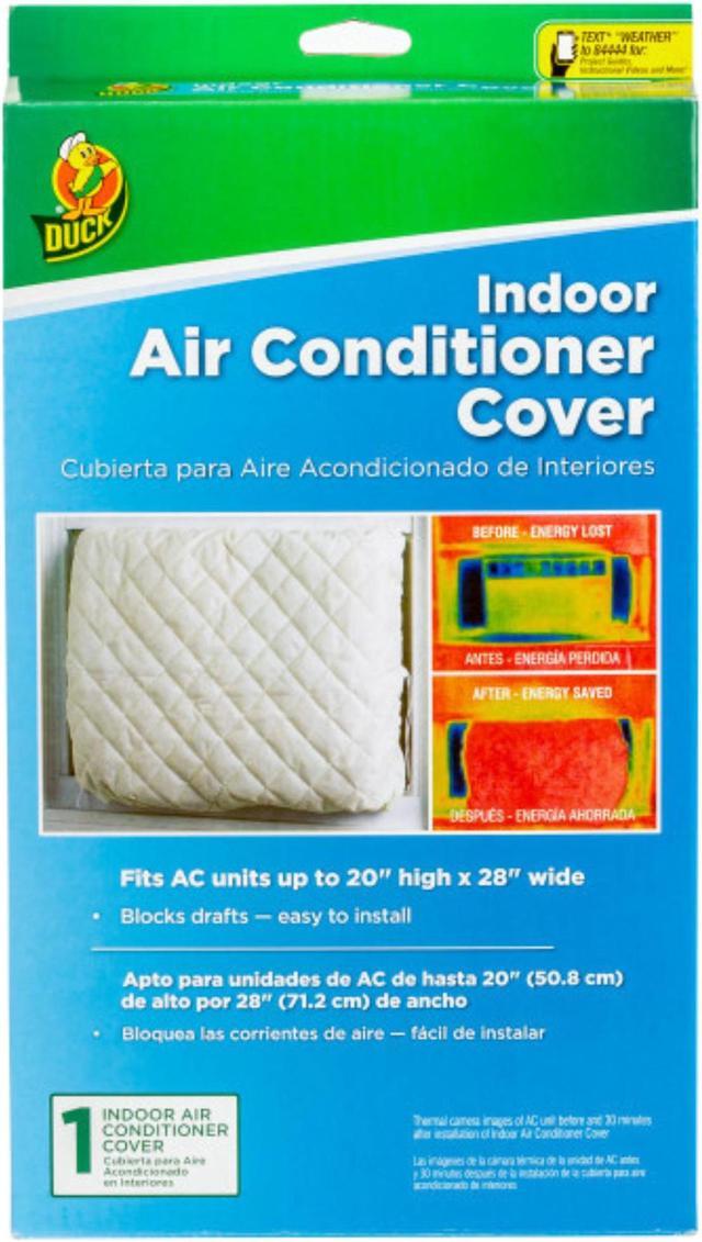 Alt view image 2 of 5 - Duck Brand Indoor Air Conditioner Cover: 20 in. width (White)