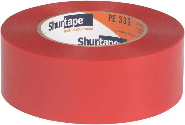 Alt view image 2 of 5 - Shurtape Non-UV-Resistant Polyethylene Tape (PE-333): 4 in. (96mm actual) x 60 yds. (White) *serrated edge