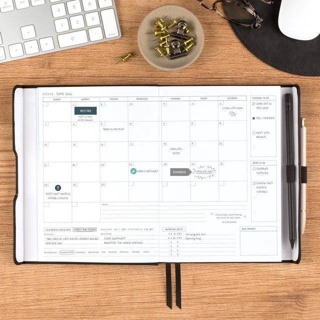 Alt view image 6 of 14 - AT-A-GLANCE® Foundation Weekly/Monthly Planner, 5-1/2" x 8-1/2", Small, Black, Undated