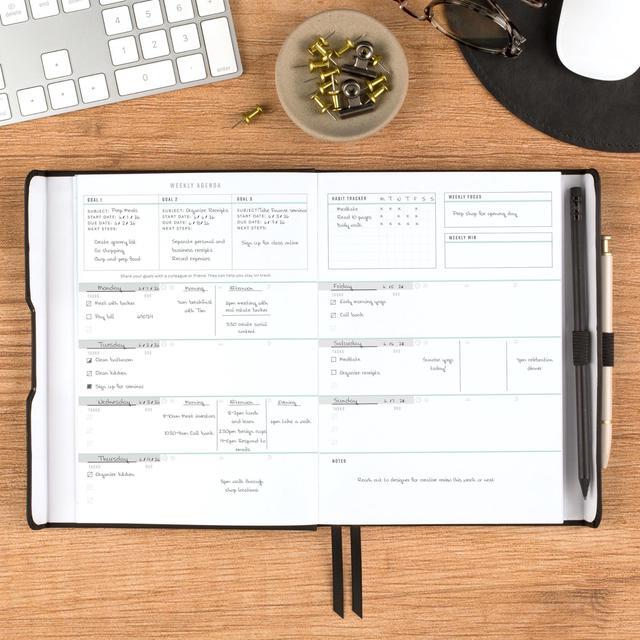 Alt view image 7 of 14 - AT-A-GLANCE® Foundation Weekly/Monthly Planner, 5-1/2" x 8-1/2", Small, Black, Undated