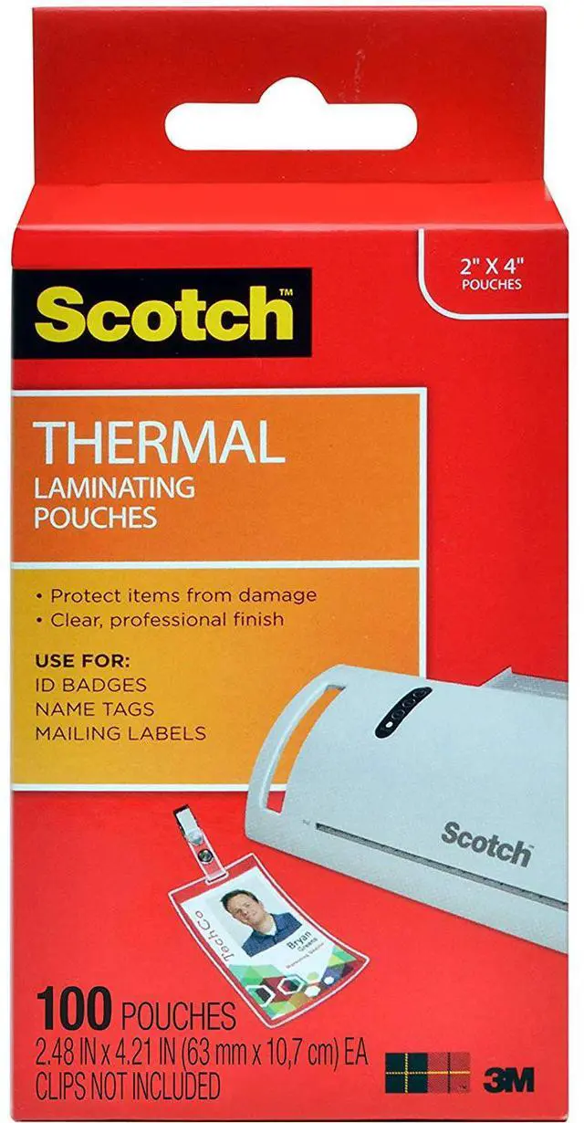 Alt view image 14 of 17 - Laminating Pouches, 5 mil, 2.25" x 4.25", Gloss Clear, 100/Pack
