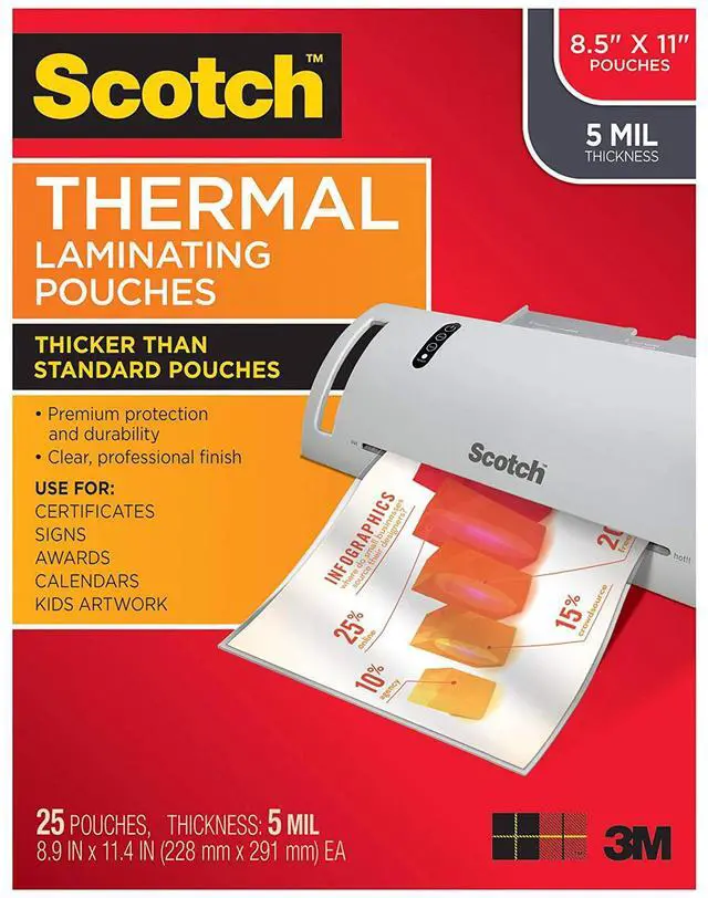 Alt view image 15 of 17 - Laminating Pouches, 5 mil, 2.25" x 4.25", Gloss Clear, 100/Pack