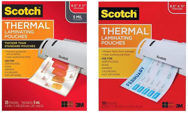 Alt view image 16 of 17 - Laminating Pouches, 5 mil, 2.25" x 4.25", Gloss Clear, 100/Pack