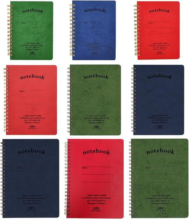 Alt view image 5 of 5 - Life Pocket Notes Spiral Bound Notebooks: 6 in. x 8 in. (Red) - OEM