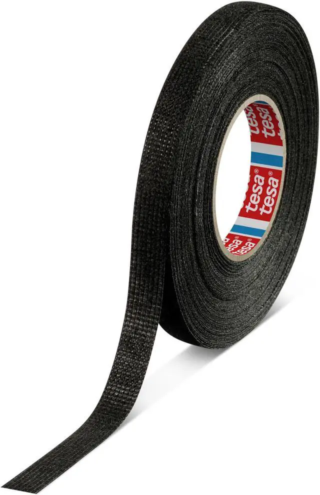 Main image of tesa PET Fleece Wire Harness Tape (51608): 3/8 in. x 16.4 yds. (Black)