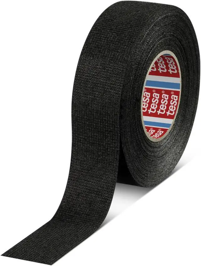 Main image of tesa PET Fleece Wire Harness Tape (51608): 3/4 in. x 27.3 yds. (Black)