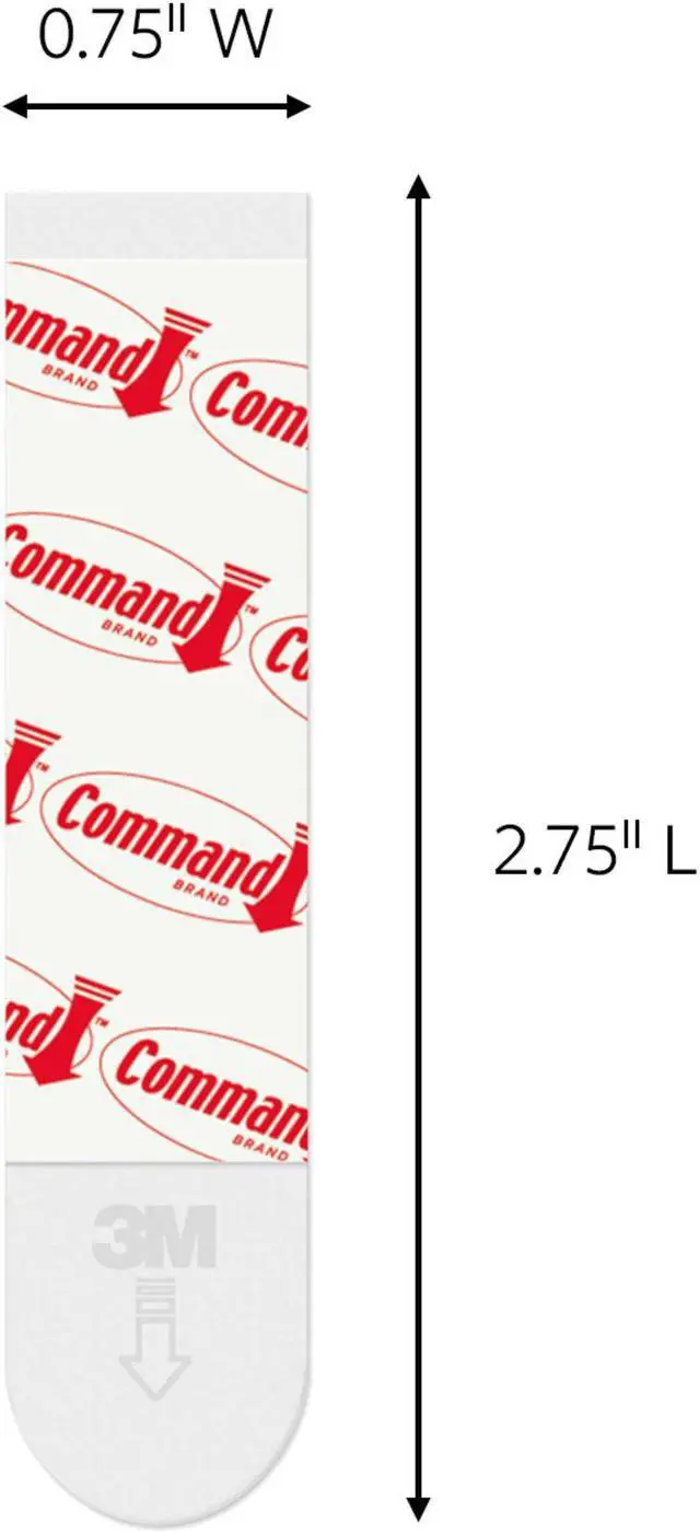 Alt view image 2 of 5 - Command Medium Refill Strips [Removable]: 12-pack (White) *12-pack