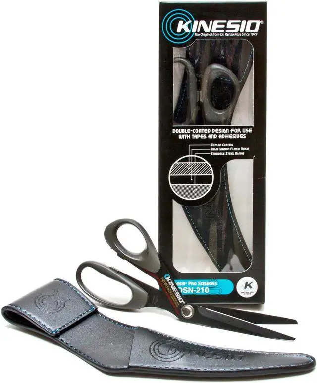 Main image of Kinesio Pro Kinesiology Scissors: right-handed scissors with holster (Black)