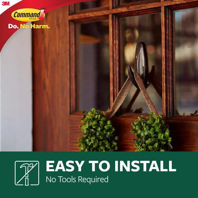 Alt view image 8 of 11 - 3M Command Outdoor Metallic Bronze Hook 17083BZ-AWES