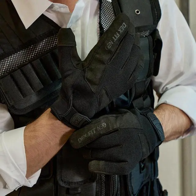 Alt view image 6 of 7 - Muveen Puncture & Needle Resistant Gloves [DEX FIT NPG420]: medium / 1 pair (Black)