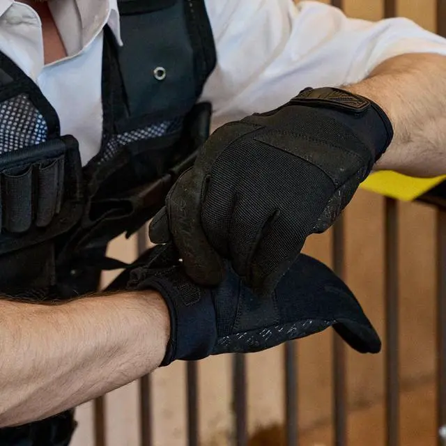 Alt view image 7 of 7 - Muveen Puncture & Needle Resistant Gloves [DEX FIT NPG420]: medium / 1 pair (Black)