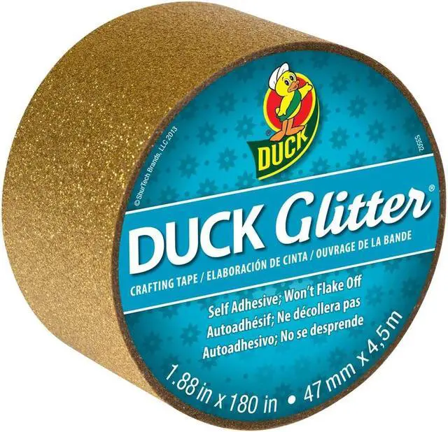 Alt view image 2 of 3 - Duck Brand Glitter Crafting Tape: 1.88 in. x 15 ft. (Silver Sparkle)