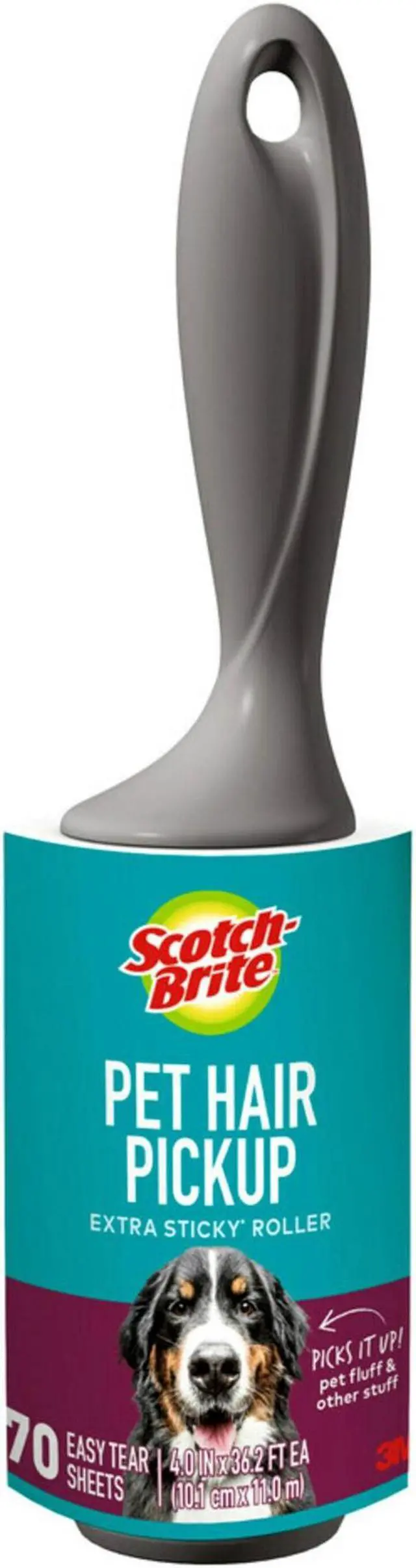 Alt view image 2 of 7 - Scotch-Brite Pet Hair Pickup Lint Roller Refill: 4 in. width (Natural) *70 sheets