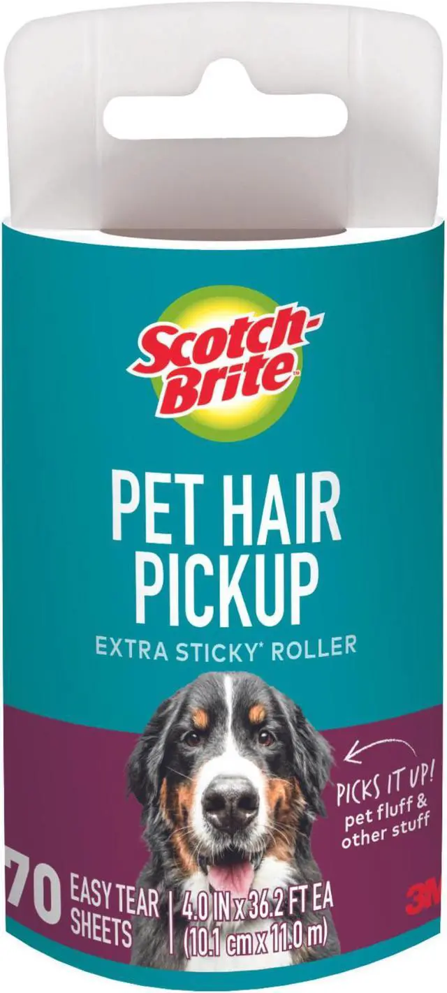 Main image of Scotch-Brite Pet Hair Pickup Lint Roller Refill: 4 in. width (Natural) *70 sheets