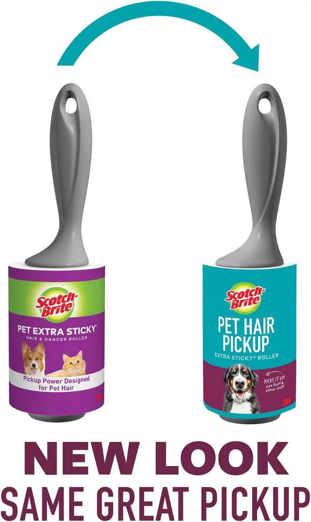 Alt view image 3 of 7 - Scotch-Brite Pet Hair Pickup Lint Roller Refill: 4 in. width (Natural) *70 sheets