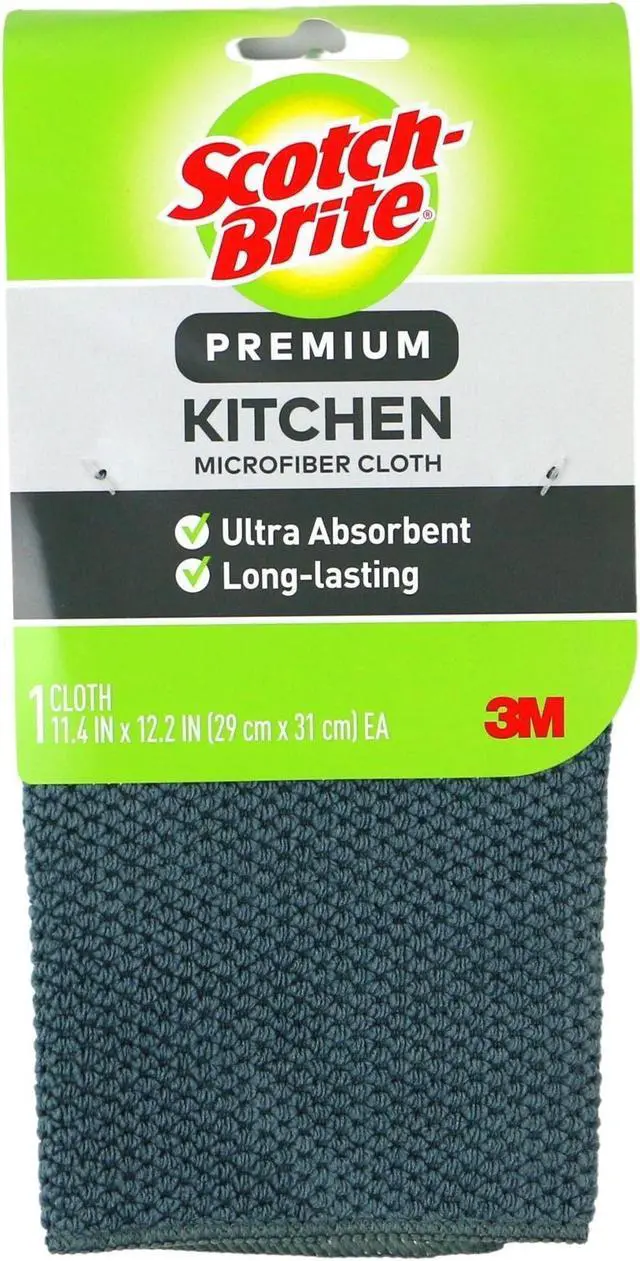 Main image of Scotch-Brite Premium Kitchen Microfiber Cloth: Cloth / 1-pack (Grey)