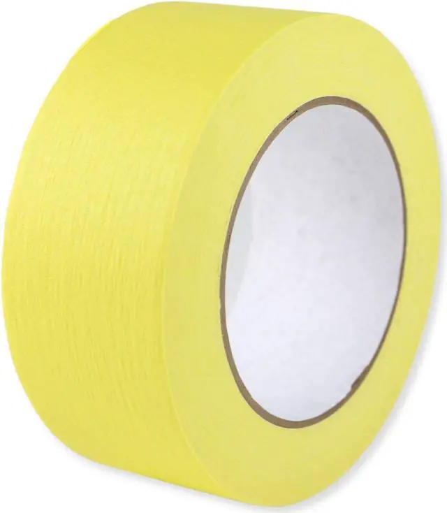 Main image of Shurtape Colored Masking Tape (CP-631): 2 in. x 60 yds. (Yellow) *non-branded, white core
