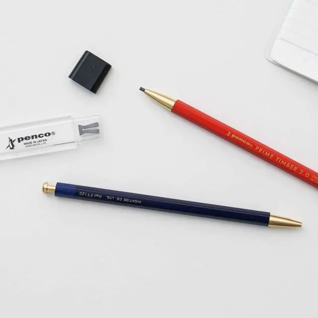 Alt view image 4 of 7 - HIGHTIDE Penco Brass Prime Timber Pencil: v2.0 (Red) - OEM