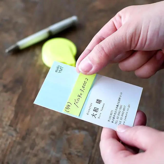 Alt view image 6 of 7 - Yamato TapenFusen Pocket Size Sticky Note Dispenser: 3/5 in. x 33 ft. (Fluorescent Lemon)