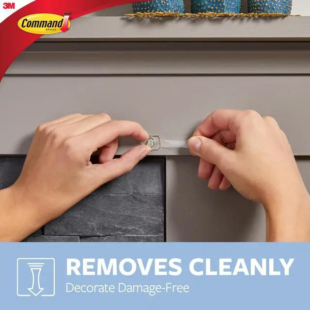 Alt view image 4 of 6 - Command Small Clear Refill Strips [Removable]: 16-pack (Clear) *16-pack