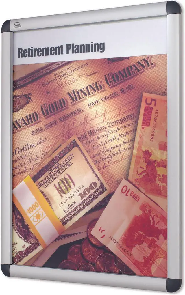 Alt view image 12 of 13 - QUARTET CF32 Sign Holder,Wall,24x36,Alum,Silver