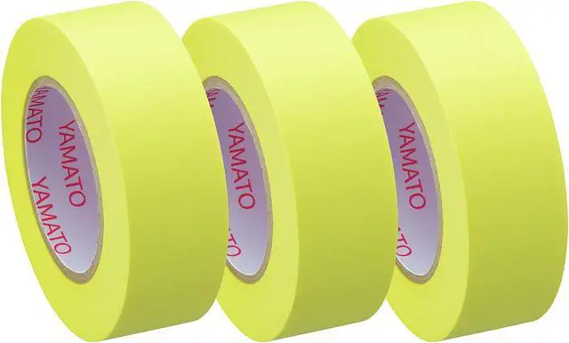 Main image of Yamato TapenFusen Pocket Size Sticky Note Refills: with 0.6 in. x 33 ft. roll / 3-pack (Fluorescent Lemon)