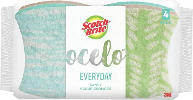 Main image of Scotch-Brite ocelo Everyday Sassy Scrub Sponges: 4-pack (Multicolored) - OEM