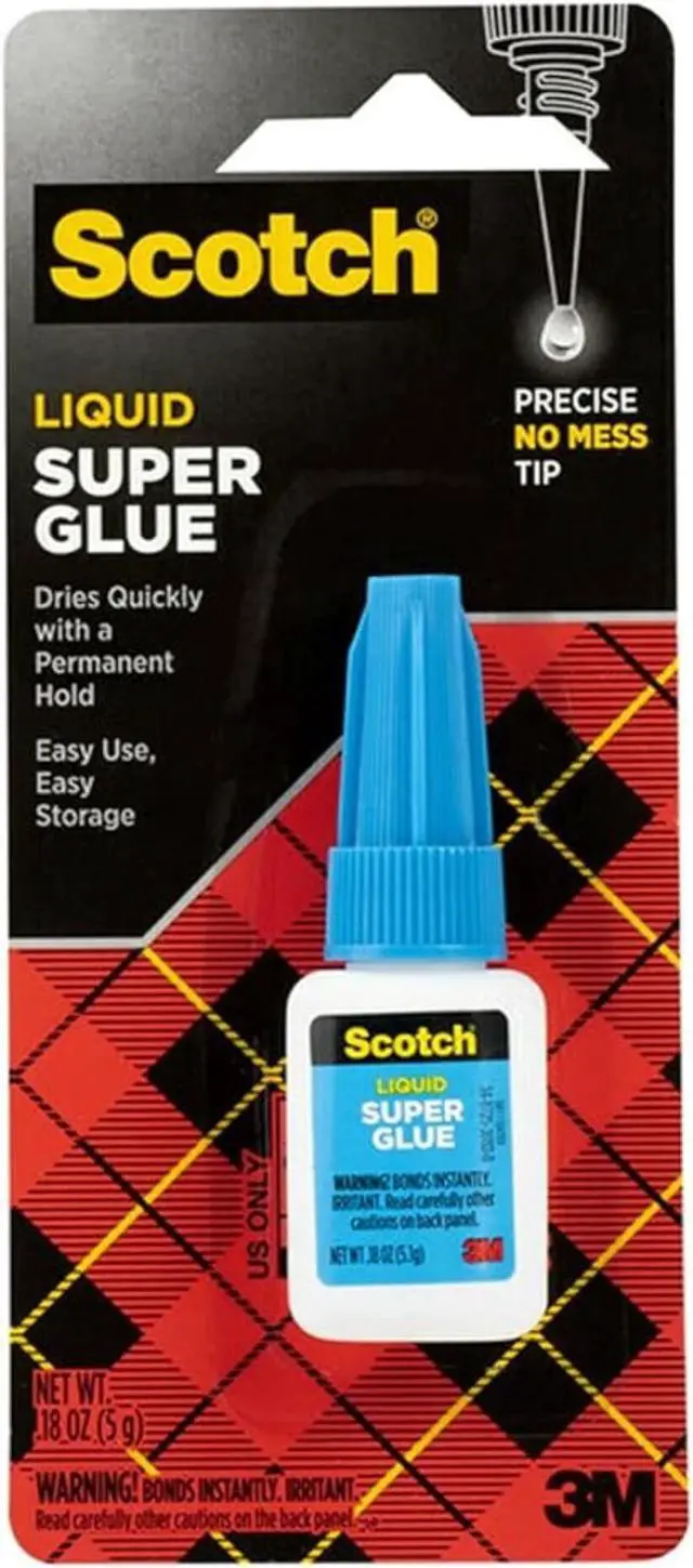 Alt view image 11 of 11 - Scotch Super Glue Liquid .18oz AD110 Pack Of 12