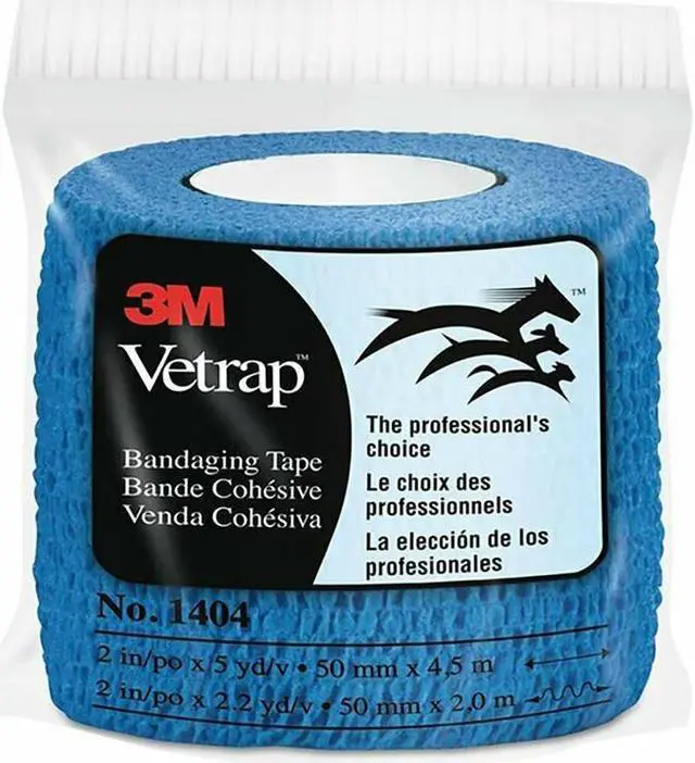 Main image of 3M Vetrap Bandaging Tape: 2 in. x 15 ft. (Blue)