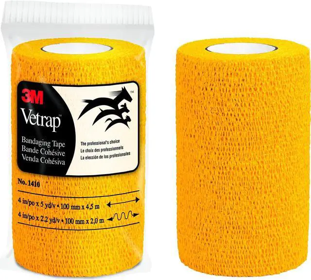 Alt view image 5 of 7 - 3M Vetrap Bandaging Tape: 2 in. x 15 ft. (Black) - OEM