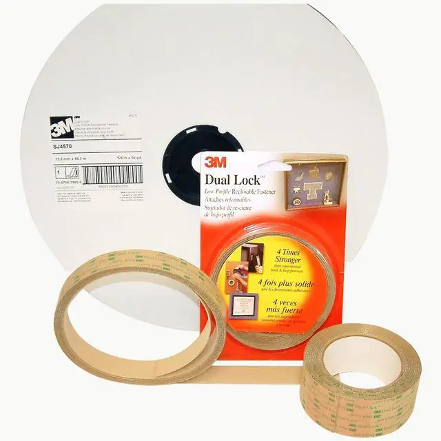 Alt view image 5 of 5 - 3M SJ4570 Reclosable Fastener, Disc, Acrylic Adhesive, 7/8 in, Clear, 900 PK