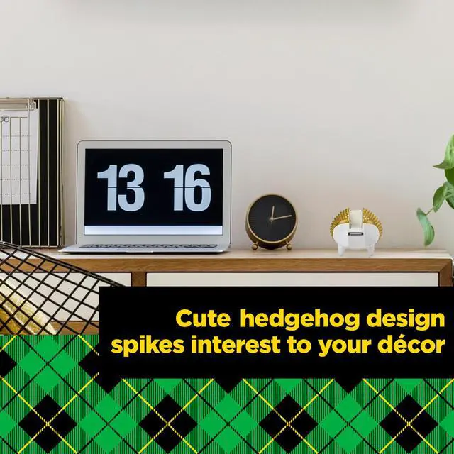 Alt view image 5 of 7 - Scotch Gold Hedgehog Desktop Tape Dispenser: 3/4 in. x 300 in. (Gold)